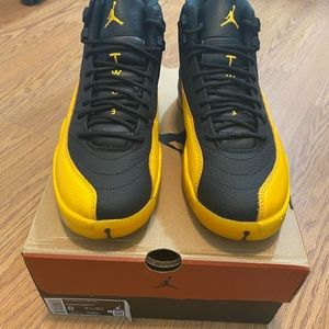 Jordan 12 University Gold and Black